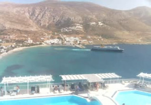 Obraz podglądu z kamery internetowej Beach Aegialis - Amorgos